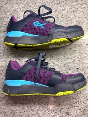 Womens KURU Quantum 2 Purple & Navy Athletic Shoes w/Lime Accents size 9.5 NWOB